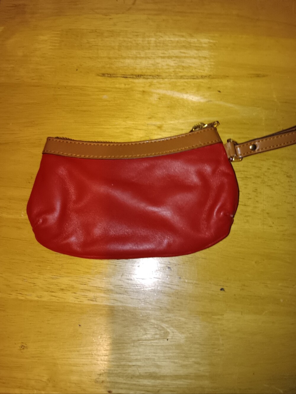 Ralph Lauren Small Leather Wristlet - Picture 2 of 3